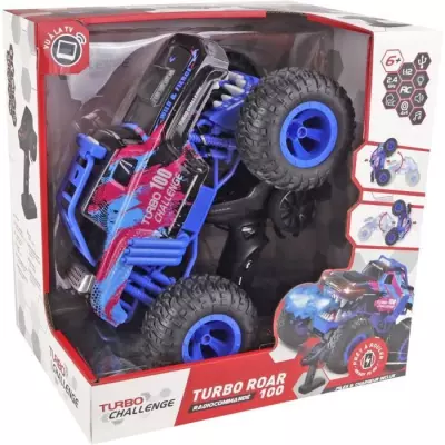 Voiture Télécommandée - TURBO CHALLENGE - Smashroar TC100 - Bleu - 1/12