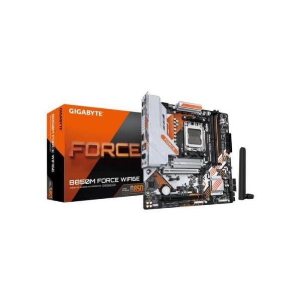 Carte mere - GIGABYTE - B850M FORCE WF6E - Format Micro-ATX - Chipset AMD B850 - DDR5 & PCIe 5.0 - WiFi 6E