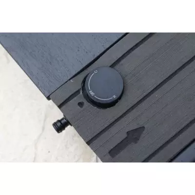 Support de douche solaire UBBINK - Réserve d'eau 20L - Anthracite | Douche Extérieure