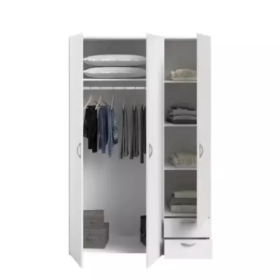 Armoire VARIA Parisot - Décor blanc - Made in France