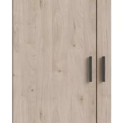 Armoire VEGA - Gris Anthracite - 2 portes + 3 tiroirs