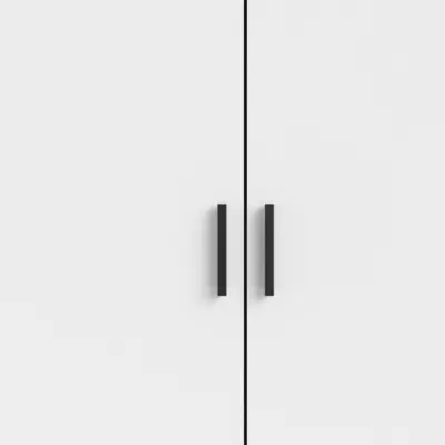 Armoire VEGA blanche - 3 portes + 3 tiroirs - Design élégant