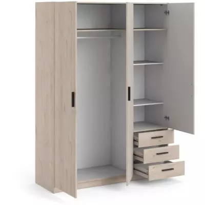 Armoire VEGA - Décor Gris Anthracite - Organisation Parfaite