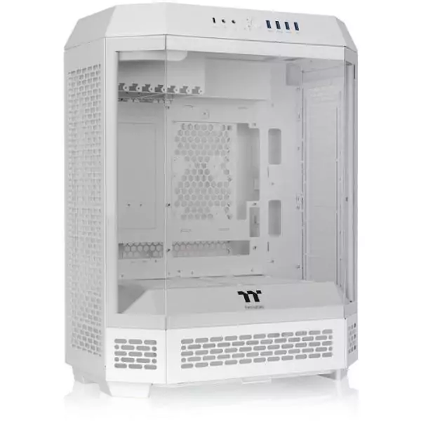 Boîtier PC sans alimentation - THERMALTAKE - The TOWER 600 Snow - Moyen tour - Format ATX - 2x140mm inclus - Blanc