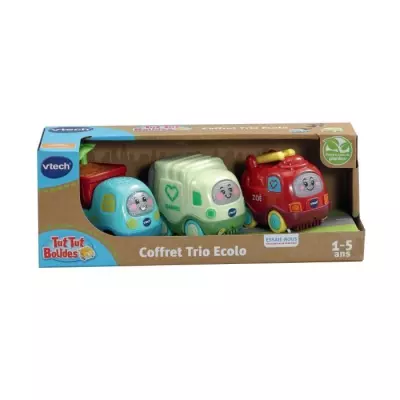 Coffret Trio Ecolo VTECH - Zoé Pompier, Léo P'tit Camion et Gabriel Camion Poubelle