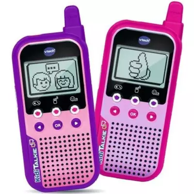 Talkies-walkies VTECH Kidi - Rose & Violet - Dimensions du colis: 23cm x 28cm x 6cm