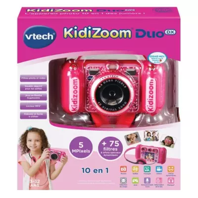 Appareil photo enfant VTECH Kidizoom Duo DX Rose - 75 filtres dynamiques
