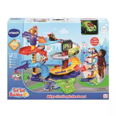 VTECH - Tut Tut Bolides : Méga Circuit Spirales 2 en 1 (+ Titouan, Fou du Volant)