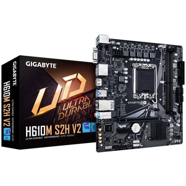 Carte mere - GIGABYTE - H610M S2H V2 DDR5 - Format Micro-ATX - Chipset Intel H610 - DDR5
