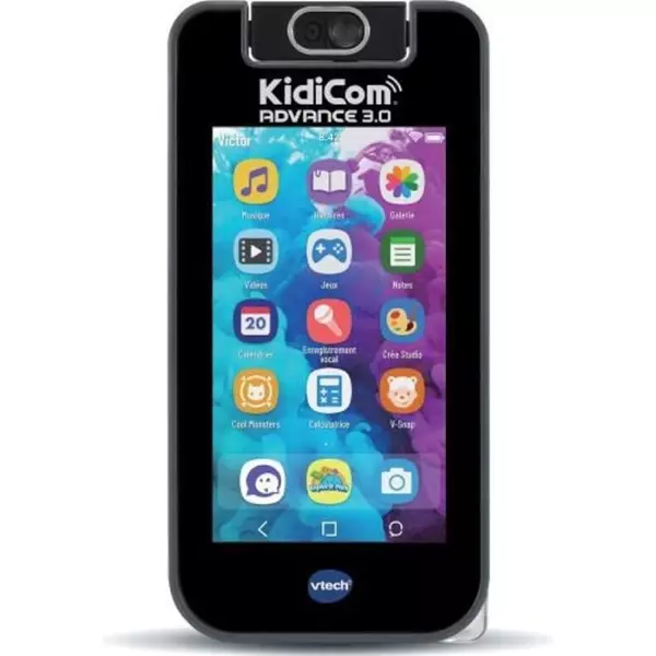 VTECH - KidiCom Advance 3.0 - Noir - Fonctionnalités High-Tech - 6-12 ans