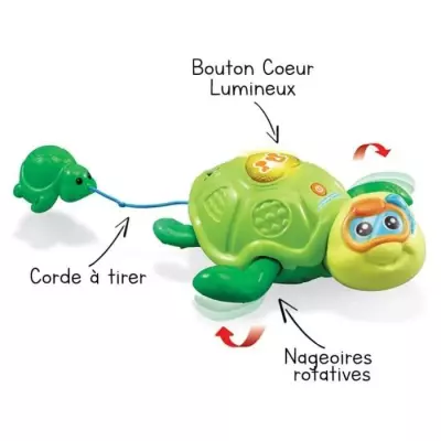 Jouet de Bain VTECH BABY - Maman Tortue et son Bébé Nageur