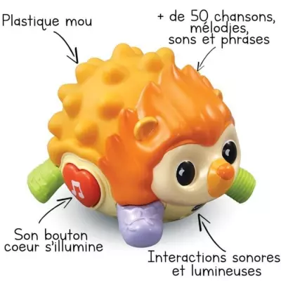 Découvrez le VTECH BABY - Picoton, mon Lumi Hérisson - PACK MATERIEL EVEIL
