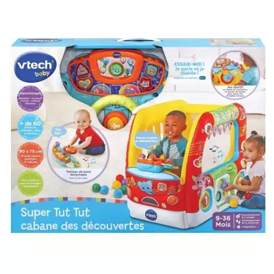 Aire de jeux VTECH BABY - Super Tut Tut Cabane des Découvertes - Multicolore