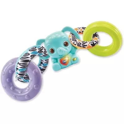 Jouet VTECH BABY - Nino, Éléphanteau Empilo 3 en 1 (Plastique Bio)