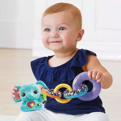 Jouet VTECH BABY - Nino, Éléphanteau Empilo 3 en 1 (Plastique Bio)