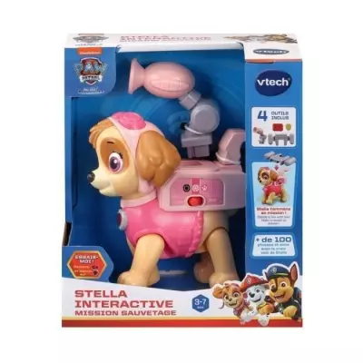 Jouet interactif VTECH Pat Patrouille - Stella pour sauvetage (20x22x11cm)