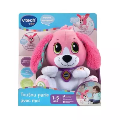 Peluche interactive VTECH BABY - Parle avec moi - Rose