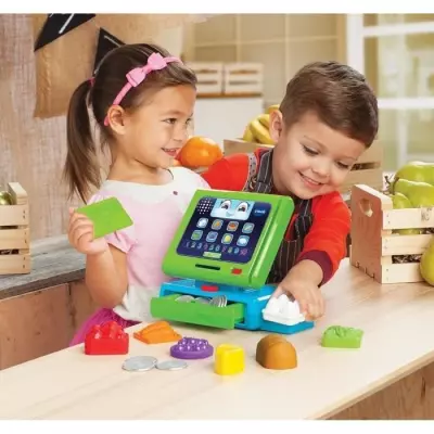 Caisse Enregistreuse Interactive Maxi Shopping VTECH - Jeux d'Imitation - 31x58x13 cm