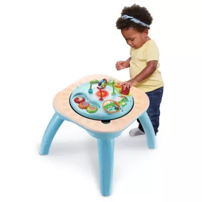 Table d'activités évolutive VTECH BABY - Nature - Jouet en bois certifié FSC