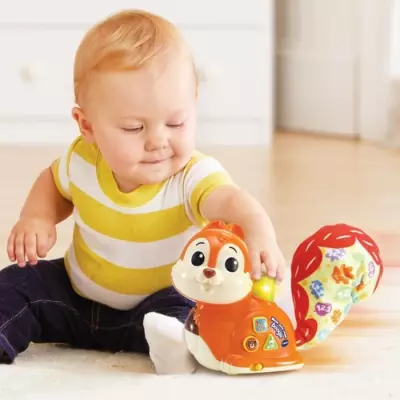 Jouet interactif VTECH BABY: Mon Ami Rouli Boogie - Bébé 9 mois - Orange et rouge