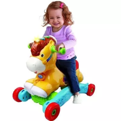 Porteur a Bascule P'tit Galop 2en1 - VTECH BABY - Parlant et Lumineux