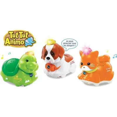 Coffret Trio Tut Tut Animo VTECH - Animaux Parlants et Roulants