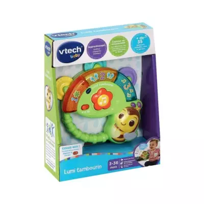 Hochet VTECH-LUMI TAMBOURIN - Jouet Musical Lumineux