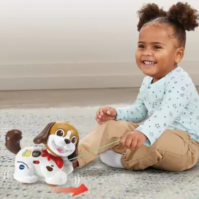Peluche interactive VTECH-TOUTOU, 1,2,3 PROMENE-MOI