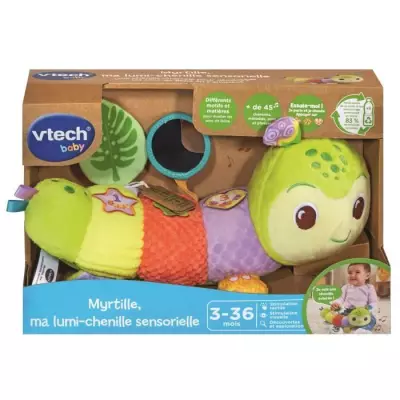 Hochet sensoriel VTECH-MYRTILLE en bouteilles plastiques recyclées