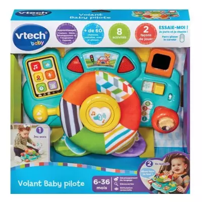 Jouet Hochet VTECH-Volant Baby Pilote - 28x29x7cm