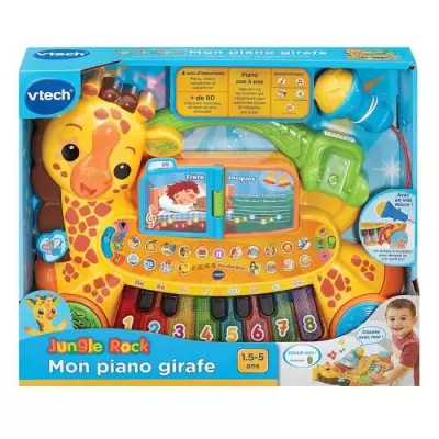 Découvrez le VTECH JUNGLE ROCK - MON PIANO GIRAFE !