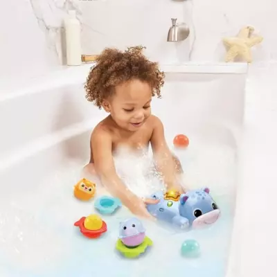VTECH THÉO, MON HIPPO BÉBÉ NAGEUR - Jouet Accessoire de Figurine