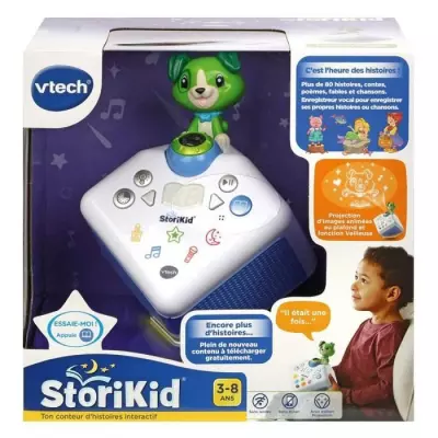 VTECH Storikid - Mon Conteur d'Histoires Bleu - Réveil Enfant