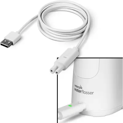 Jet Dentaire WATERPIK WF-13 Pearl Blanc Rechargeable - Sans fil - 4 Embouts