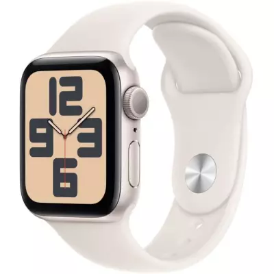 Apple Watch SE GPS 40mm Starlight Aluminium - Bracelet Sport Starlight