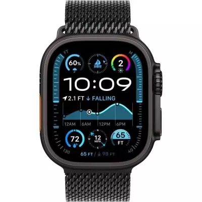 Apple Watch Ultra 2 GPS + Cellular -Titanium Noir - Bracelet Milanais - 49mm