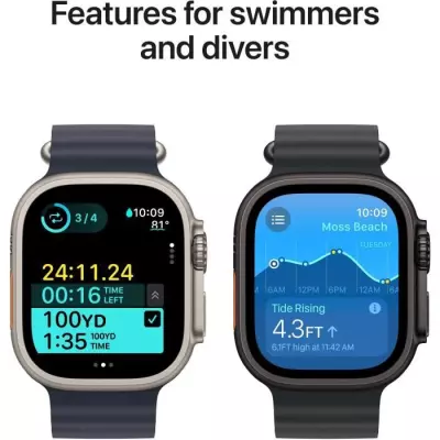 Apple Watch Ultra 2 GPS + Cellular -Titanium Noir - Bracelet Milanais - 49mm