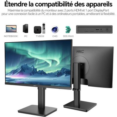 Ecran PC - HKC - 27 - 4K UHD - 60Hz - Dalle IPS - 5ms - T2752U