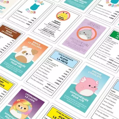 Monopoly Squishmallows: jeu de société amusant