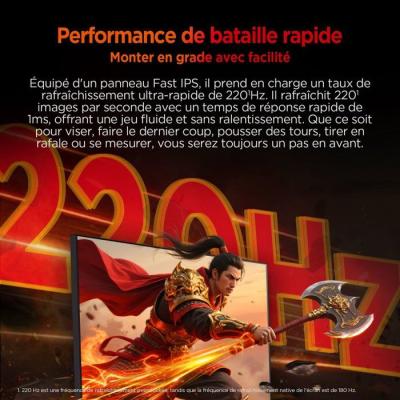 Ecran PC Gamer - HKC - 27 - QHD - 200Hz - Dalle IPS - 1ms - G27H2DPro