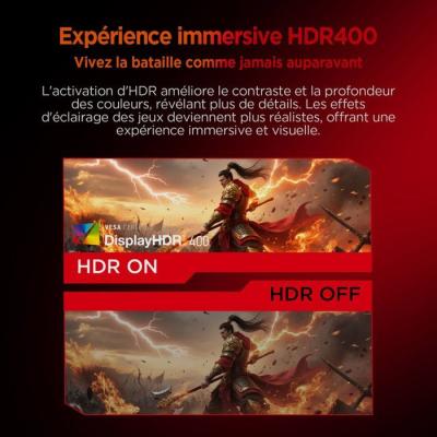 Ecran PC Gamer - HKC - 27 - QHD - 200Hz - Dalle IPS - 1ms - G27H2DPro