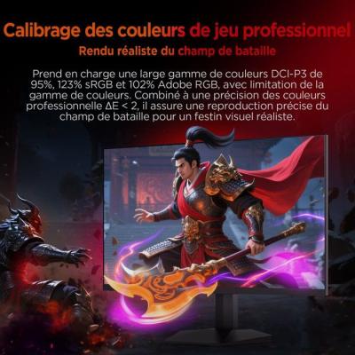 Ecran PC Gamer - HKC - 27 - QHD - 200Hz - Dalle IPS - 1ms - G27H2DPro
