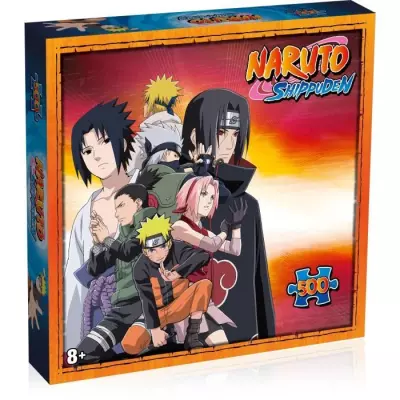 Puzzle Naruto Shippuden Ninja de Konoha 500 pièces - Jeu de réflexion passionnant
