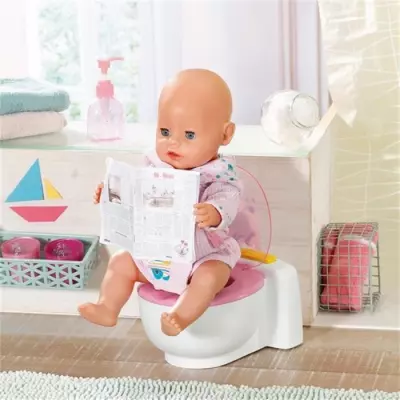 BABY BORN - Toilette Bain Poo-Poo : Fun et Pratique