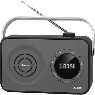 Récepteur radio portable PLL FM avec BT, USB, Micro SD et AUX - Sencor - SRD 3200 B