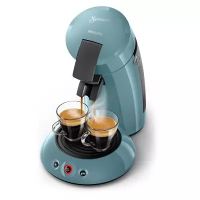 Machine à café Senseo Philips HD6553/21 - Booster d'arômes - Bleu Gris