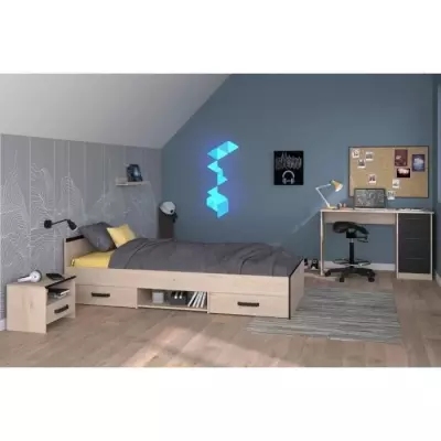 Ensemble chambre enfant ZODIAC - Lit + chevet + bureau