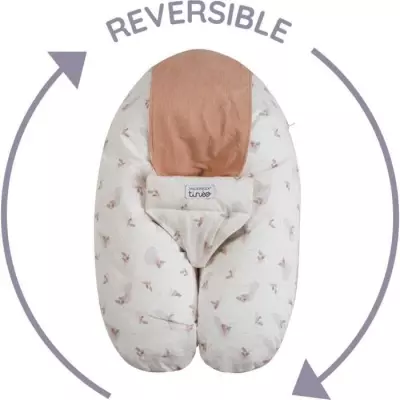 Coussin De Grossesse et D'allaitement TINEO 3 En 1 Multirelax Rose