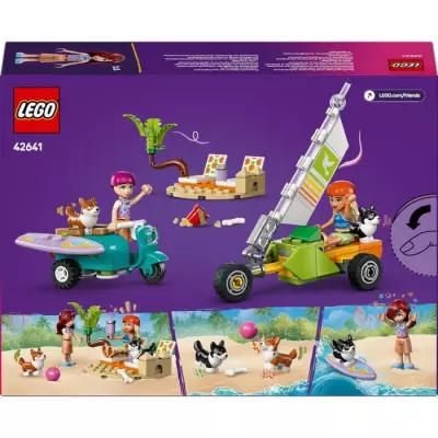 LEGO Friends 42641 Chiens Surfeurs et Aventures en Scooter - Jouet Interactif