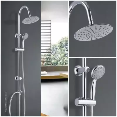 Colonne de douche design Dunedin chrome - 30x8x103 cm